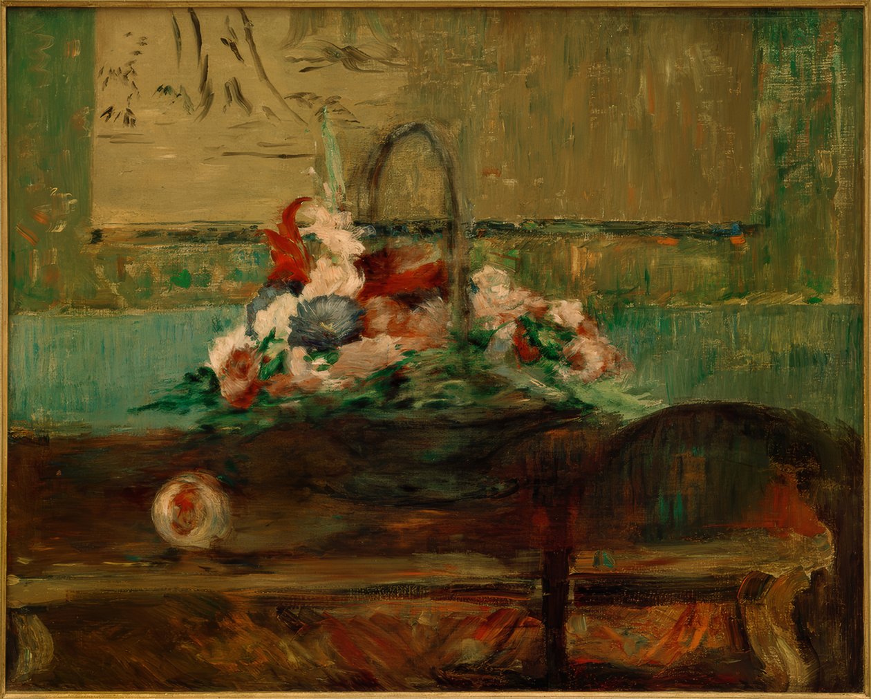 Blomsterkurv af Édouard Manet