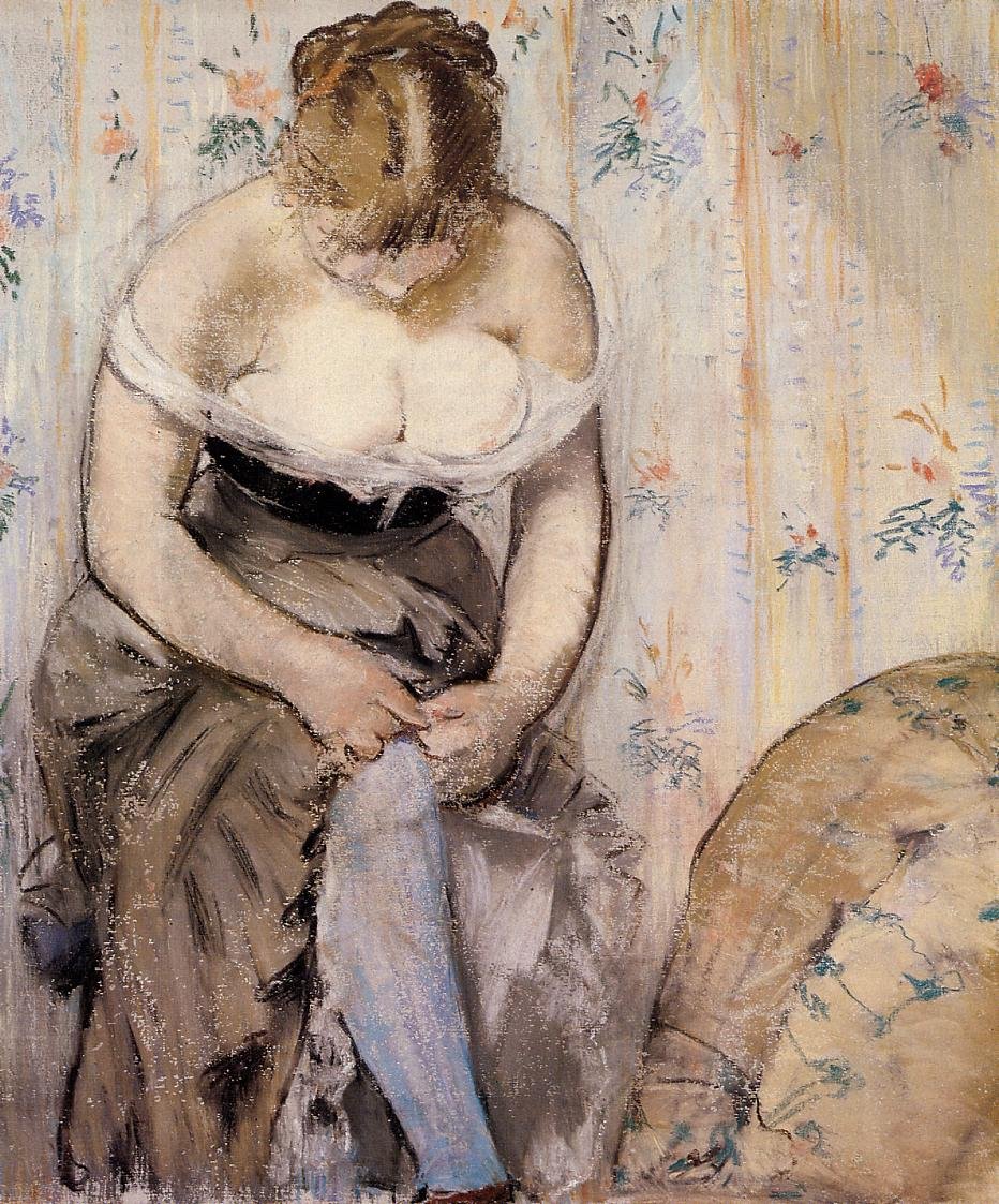 Strømpebåndet af Édouard Manet