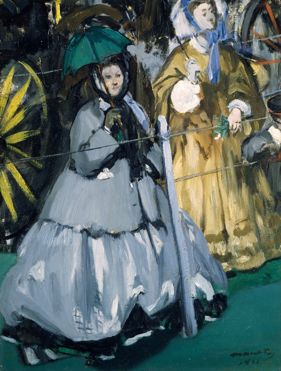 Kvinder i løbene af Édouard Manet