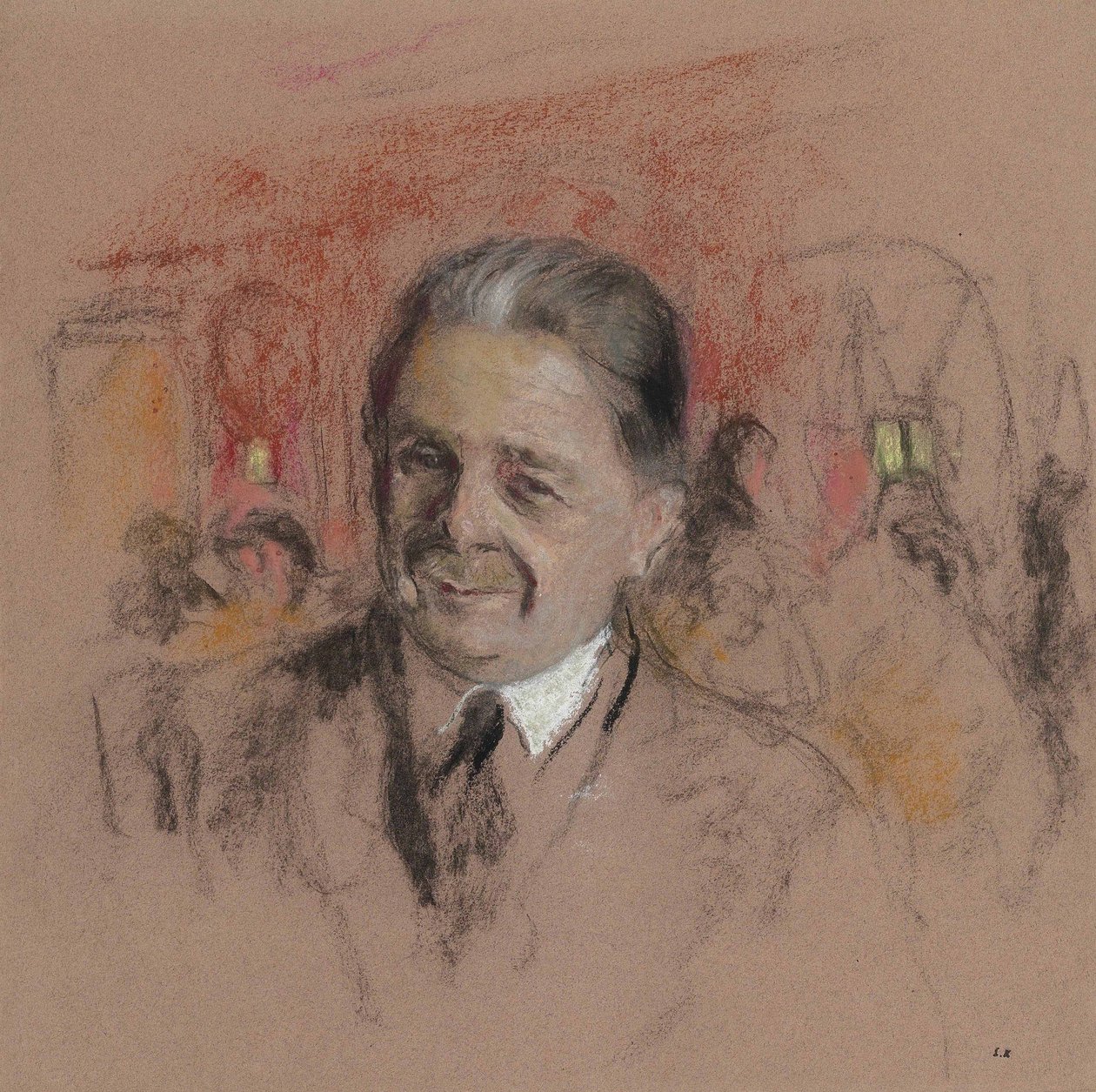 Undersøgelse til et portræt af Georges Bénard af Edouard Vuillard