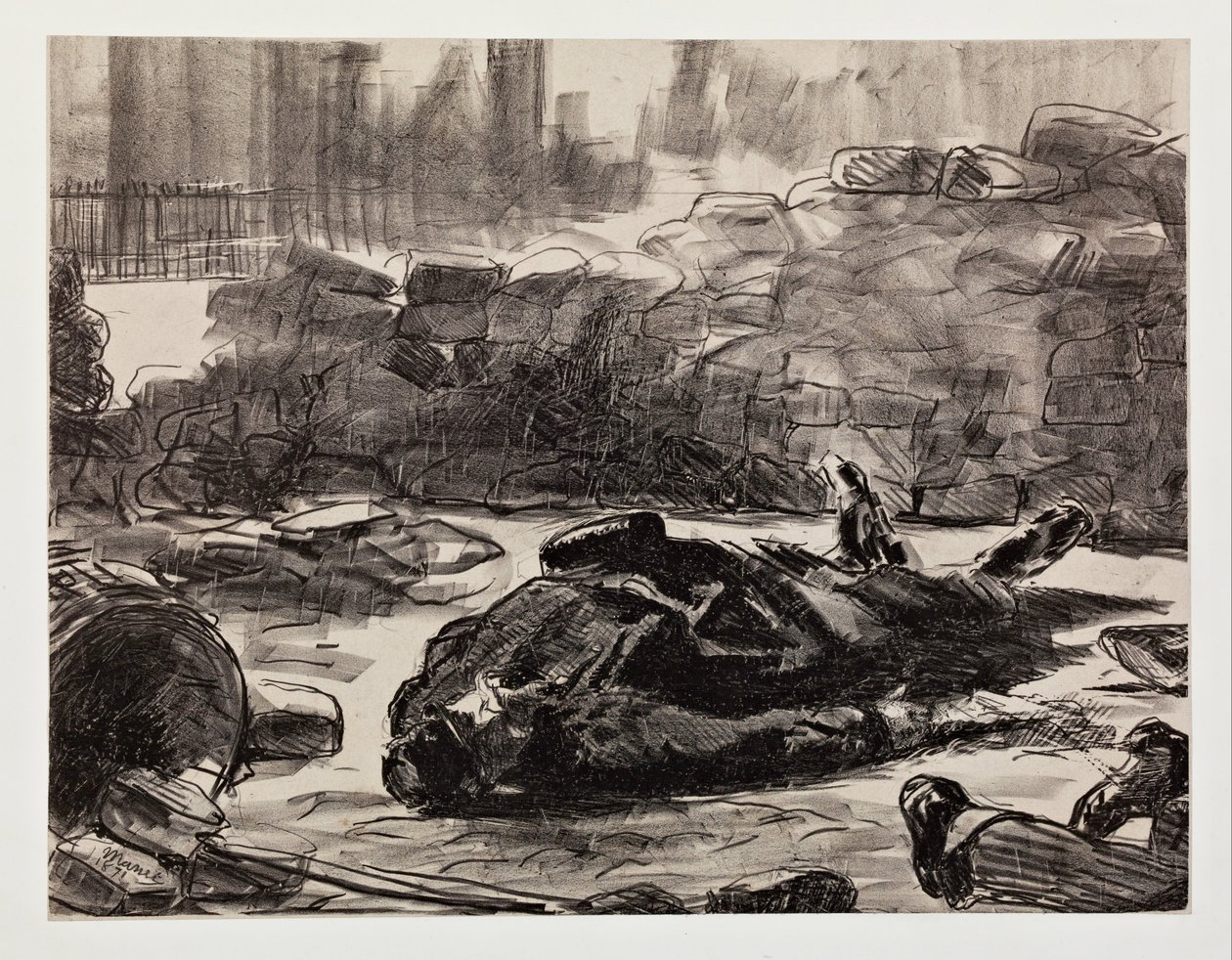 Borgerkrig af Édouard Manet