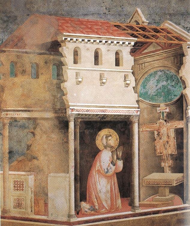 Korsfæstelsens mirakel af Giotto di Bondone