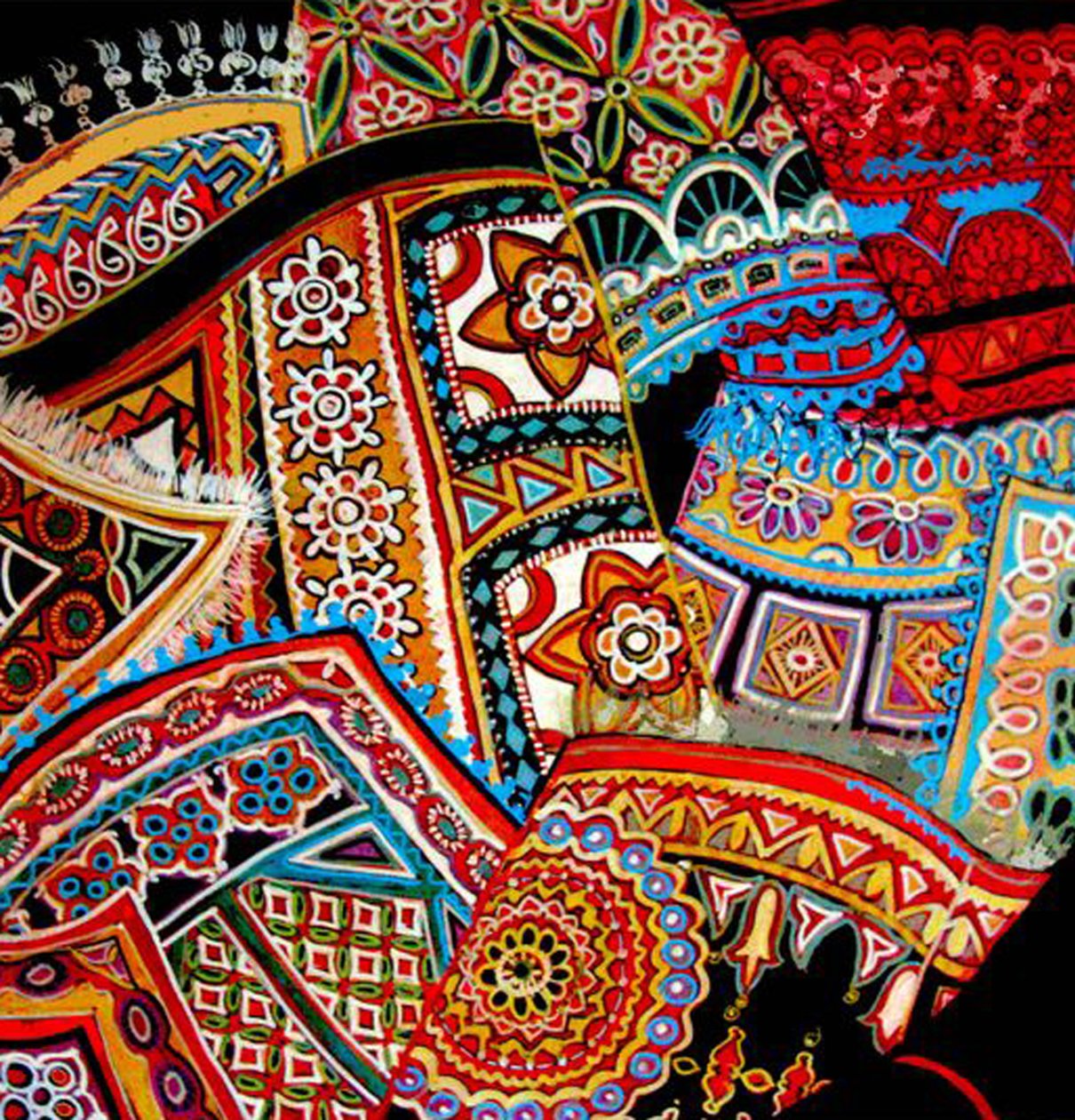 Orientalske vifter, 2016 (blandet) af linda arthurs