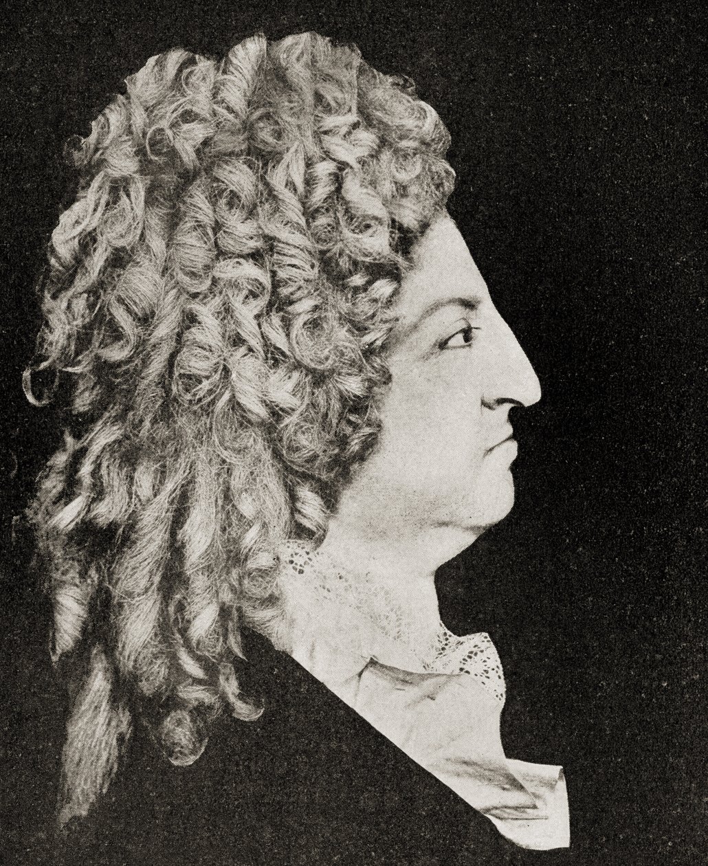 Ludvig XIV (1638-1715) Konge af Frankrig i 1706 af Antoine Benoist or Benoit du Cercle