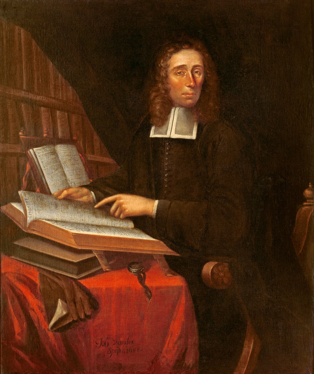 Forøgelse af Mather (1639-1723) 1688 af Jan van der Spriet or Spriett