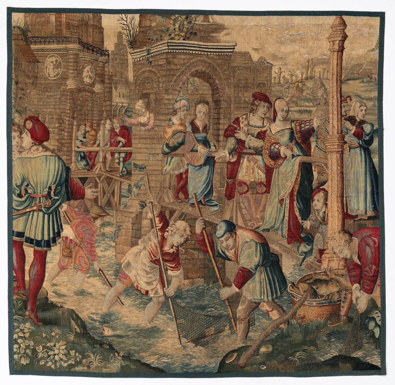 Forår: Fiskescene af possibly by Gobelins Manufactory