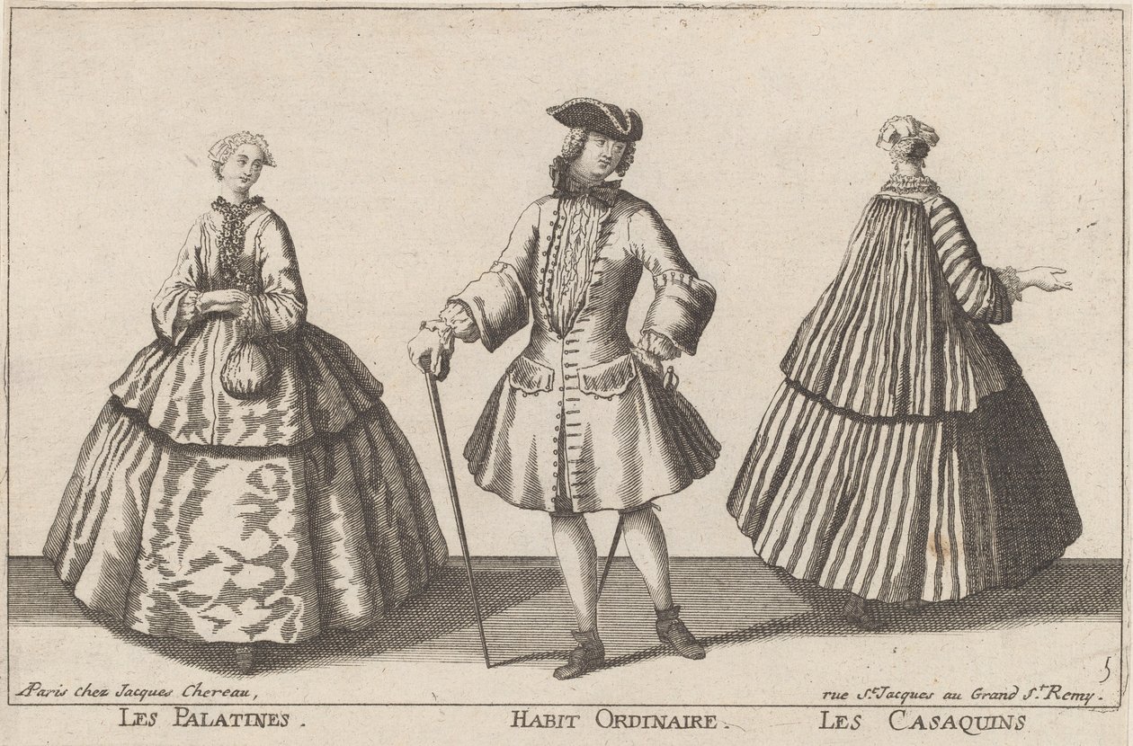 Palatinerne/Almindelig Vane/Casaquinerne af published by Jacques Chéreau