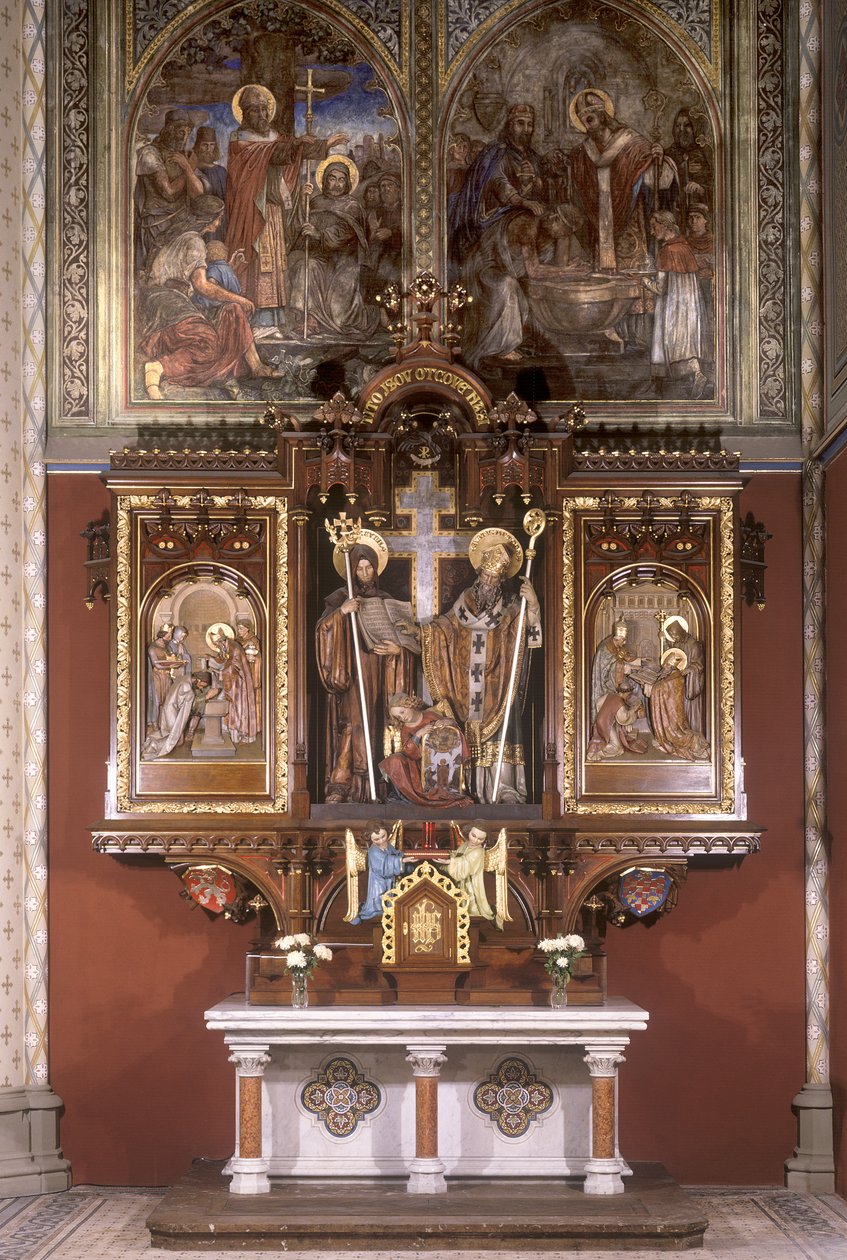 Alter for de hellige Cyril og Methodius, 1927 (malet træ) af Štpán Zálešák