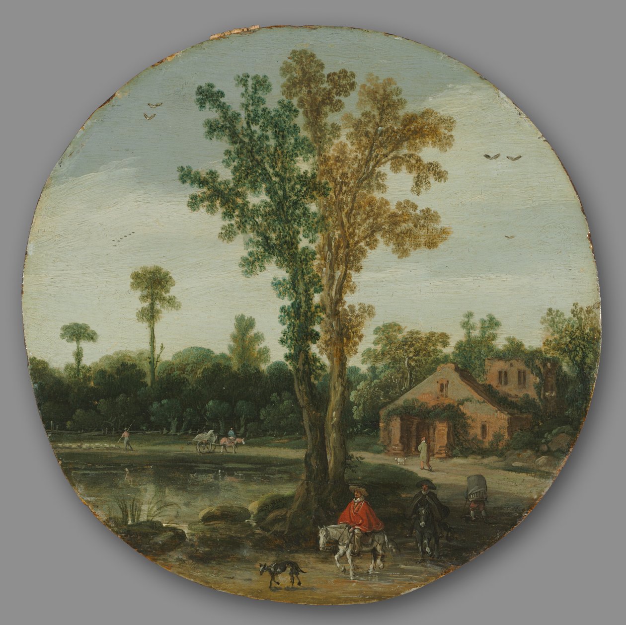 Rejsende ved en sø, 1625. af van de Velde Esaias