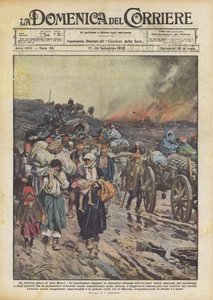 Grækere på flugt fra Smyrna, græsk-tyrkisk krig (1919-22) 1922