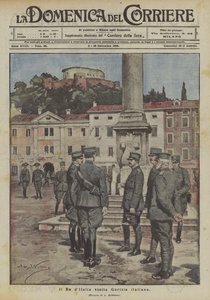 Kongen af ​​Italien besøger italienske Gorizia