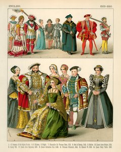 Engelsk kostume 1500-1550