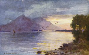 En vandig solnedgang, Lough Leane, Killarney