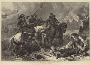 Krigen, Bashi-Bazouks brænder en landsby