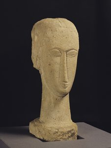 Hoved, ca. 1911-12 (sten)