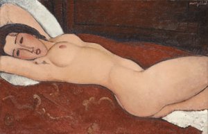 Liggende nøgen, 1917