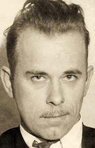 Portræt af John Dillinger (1903 - 34)