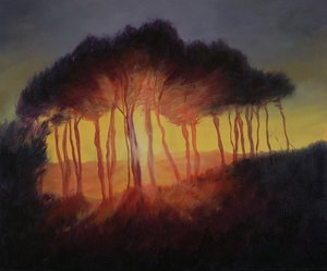 Vilde træer ved solnedgang, 2002