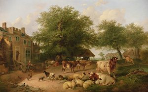 Gårdspladsscene