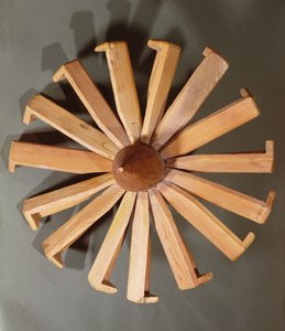 Arabisk spindehjul (træ)