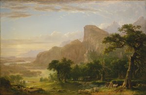 Landskabsscene fra Thanatopsis, 1850.