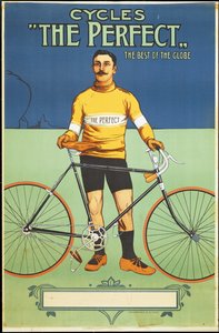 Plakatannoncering Den perfekte cykel, 1895