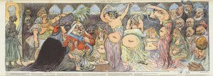 Mavedansere. Illustration til Le Rire