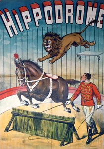 Reklameplakat for cirkus "Hippodrome", ca. 1900