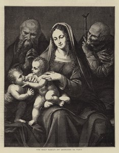 Den hellige familie af Leonardo da Vinci
