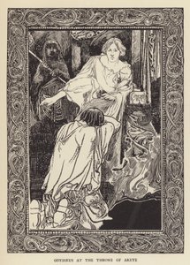 Odysseus på tronen i Arete