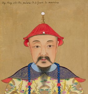 Portræt af Ti Qing Che-Tsu (1638-61)