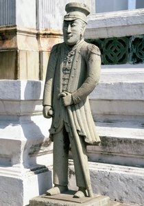 Statue af en europæisk soldat