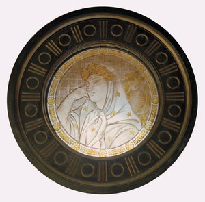 Nat, ca. 1870 (farvet glas)