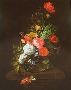 Stilleben af blomster