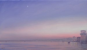 Månen over Varanasi