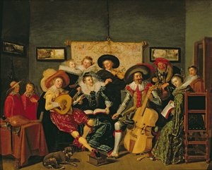 En musikalsk fest, ca. 1625