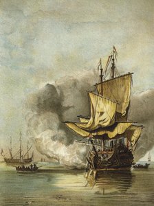 Dutch warship of the mid 17th Century 