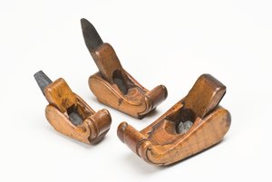 Tre violinmagerfly, slutningen af det 18. århundrede (buksbom)