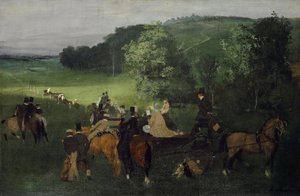 På væddeløbsbanen (The Races), ca.1861-62