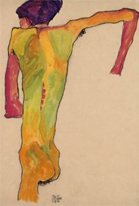 Nøgen mand, Propping Himself Up, 1910