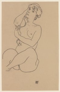 Liggende nøgen, 1917
