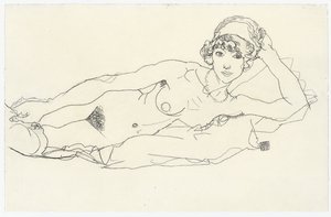 Liggende nøgen; Liggende nøgen, 1914