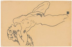 Liggende nøgen, 1918