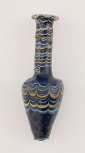 Flaske, New Kingdom, ca. 1425-1362 f.Kr. (glas)