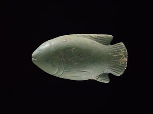 Fiskeformet fad (glas)