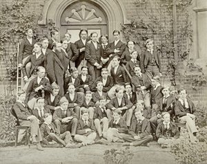 Et husfotografi på Eton College, 1870