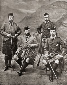 De fire prinser, 1881 (bw-foto)