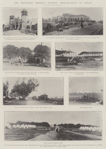 Den forestående kejserlige Durbar, forberedelser i Delhi
