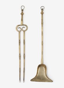 Messingtang og skovl, ca. 1650-99 (messing)