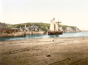 Compass Point, Bude (håndfarvet foto)